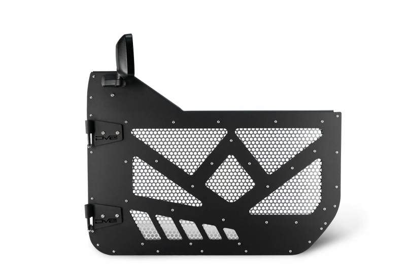 Half Door DV8 Offroad with Aluminum Mesh; Rear HDJL-01R