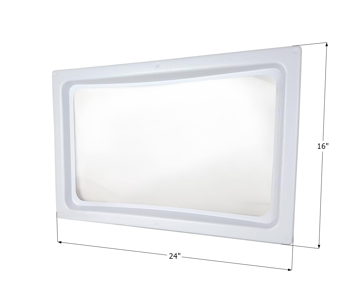 RV Skylight Inner Dome ICON 12149, White, 24 Inch