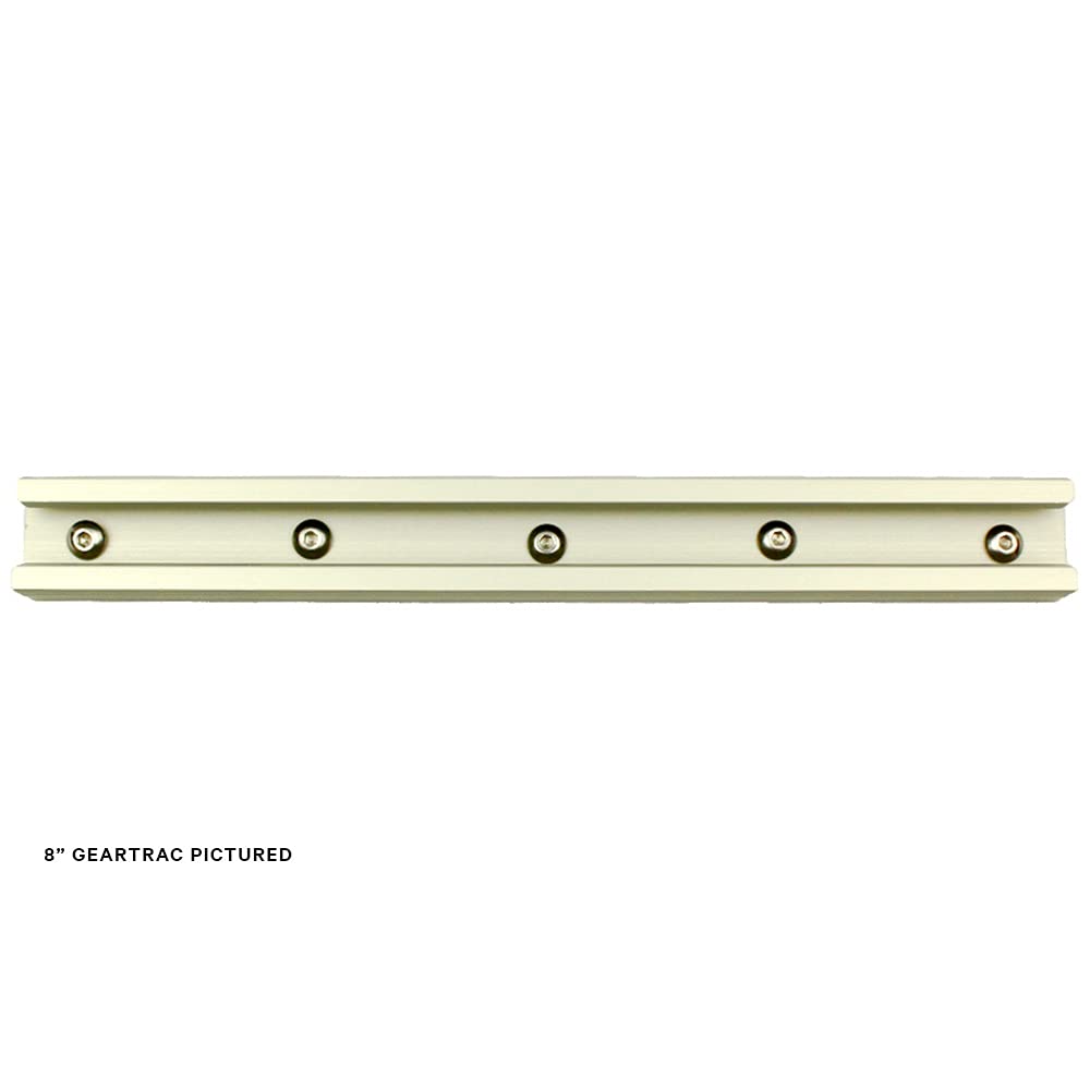 GearTrac YakAttack GTTL90 – 8" Top-Loading Aluminum Mount Track | 0.9" Wide Kayak Gear Track Rail | Includes Stainless Hardware | Durable Surface Mount | Yak Attack USA-Made