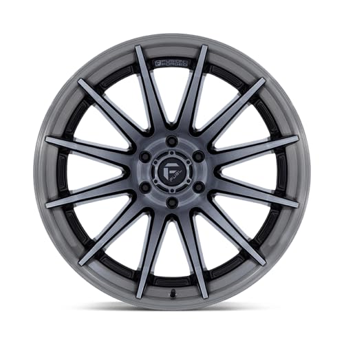 FUEL OFF-ROAD FC403 22X12 BURN 6X5.5 4.77-44mm GLOSS BLACK WITH BRUSHED GRAY TINT FACE & LIP - FC403BT22126844N