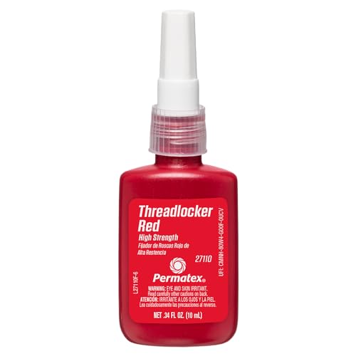 High-Strength Threadlocker Red Devcon 27110, 10 mL, 0.34 fl. oz. Bottle