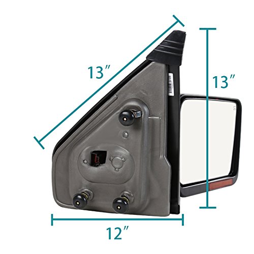 FORD F150 07-14 Towing Mirror-Black- Right Spec-D Tuning RMV-F15007HP-FS-R