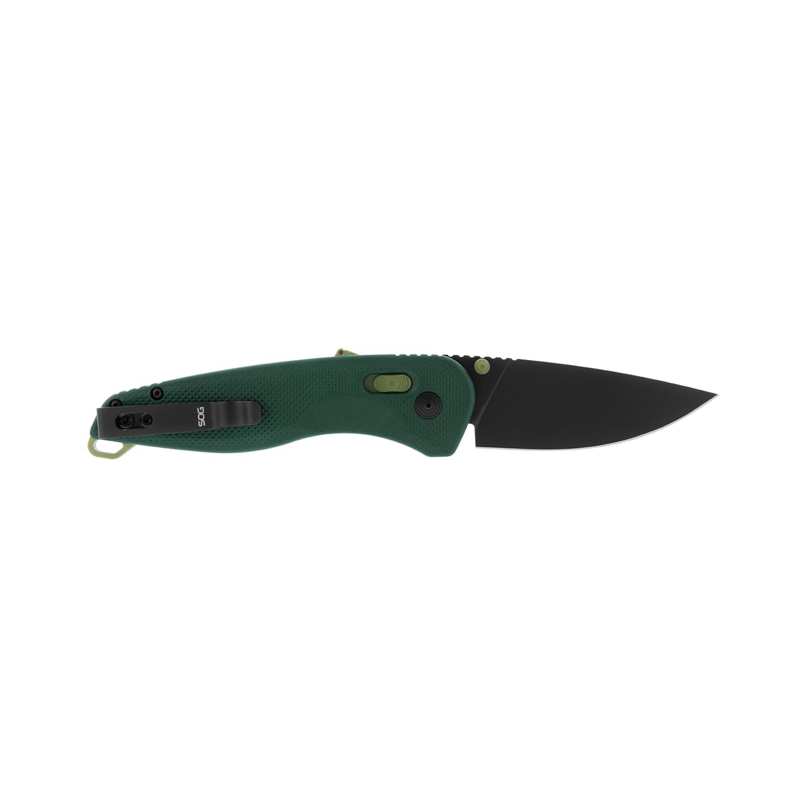 SOG Aegis Folding AT Ambidextrous Outdoor Pocket Easy to Carry Knives | CRYO D2 Stainless Steel Blade | AT-XR Lock, Forest/Moss