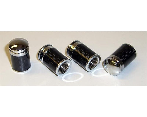Prosport CFVSC-Plain Performance Carbon Fiber Valve Stem Caps-No Logo