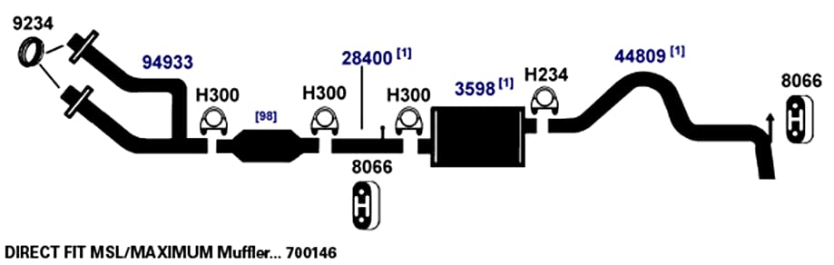 Exhaust Tail Pipe AP Exhaust Products 44809