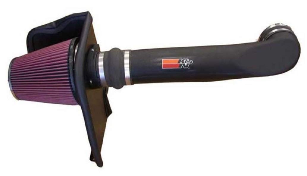 Cold Air Intake System K&N: High-Flow Air-Filter, Increase Performance & Horsepower: Compatible with 2001-2006 CHEVROLET/GMC Avalanche 2500; Suburban 2500; Yukon XL 2500; 57-3032