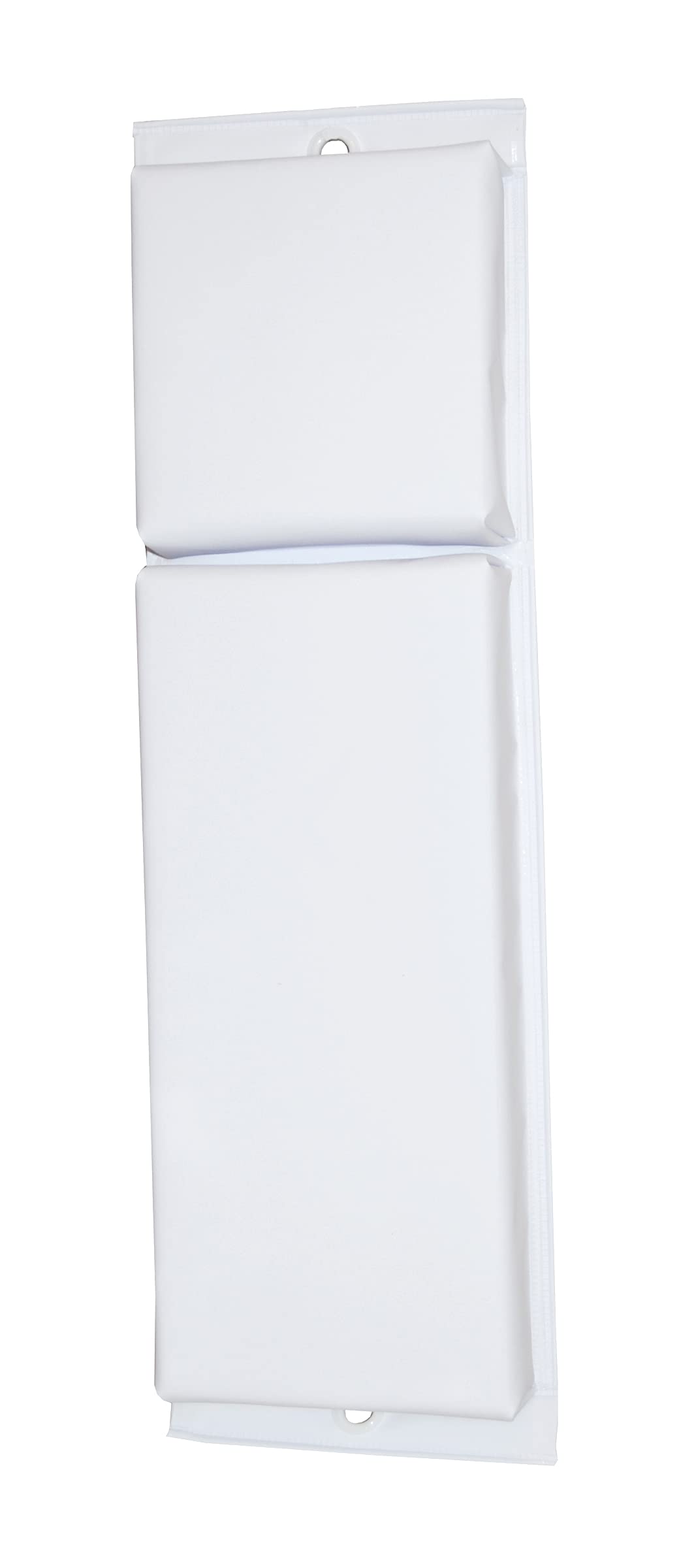 Vinyl Covered Hull-Saver Contoured Fender, White (30"L x 6"W x 4"D)