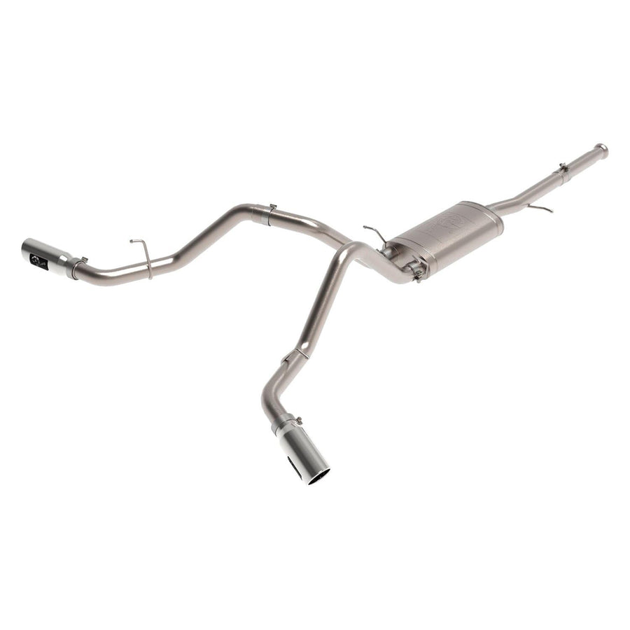 MACH Force-Xp aFe POWER 49-44134-P 3" Cat-Back Exhaust System, Dual Polished Tips, Stainless Steel, fits GM Silverado/Sierra