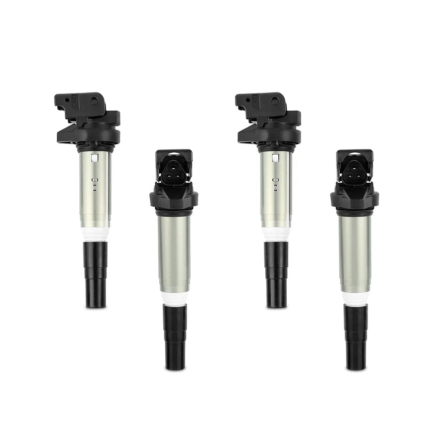 Mishimoto Ignition Coil With BMW M54, N20, N52, N54, N55, N62, S54, S62 Compatible 2002+, Set of 4