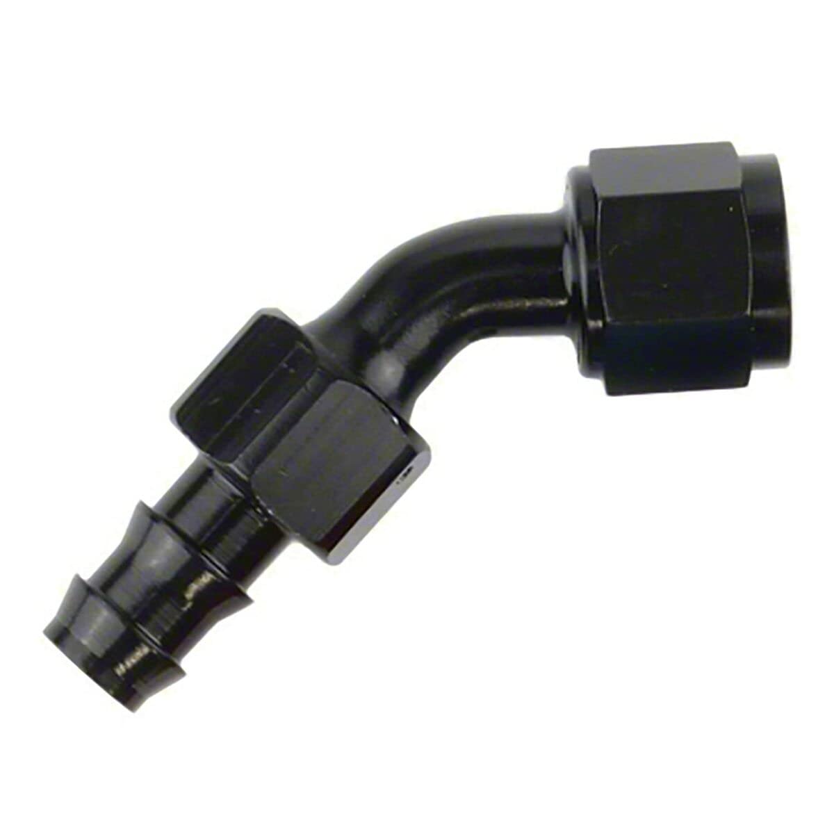 45 Blk Push-on Hose End -8an X
