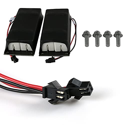 Jet Black Housing Spec-D Tuning Red LED Bar Tail Lights Compatible with 2014-2018 GMC Sierra 1500, 2014-2018 GMC Sierra 2500HD, 2014-2018 GMC Sierra 3500HD, Left + Right Pair Assembly