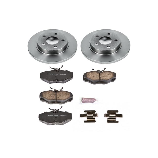 Power Stop Autospecialty KOE1298 Rear Replacement Brake Kit-OE Brake Rotors & Ceramic Brake Pads