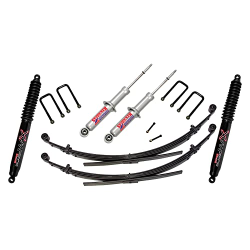 Skyjacker Suspension Lift Kit TTC30STKS-B w/Shock Black MAX Shocks 3 in. Lift Incl. Main Component Box Rear Leaf Springs