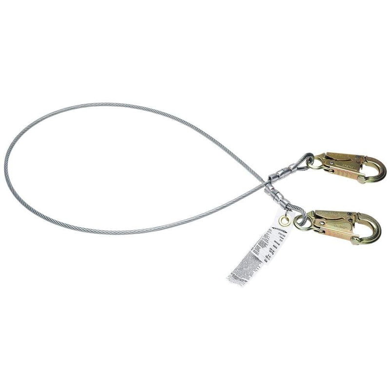 2 Ft. Werner Cable Positioning Lanyard (1/4 In Vinyl Cable Snaphook)