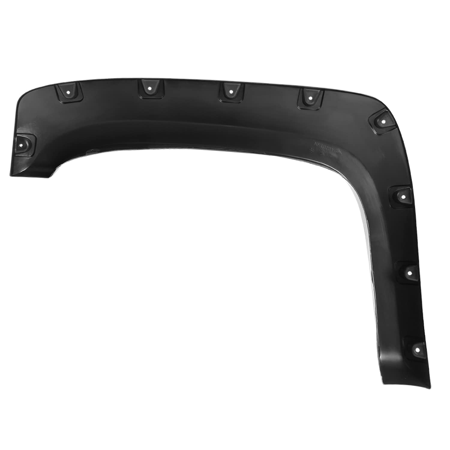 4PC Spec-D Tuning Front + Rear Smooth Bolt On Pocket Style Fender Flares Compatible with 2007-2013 Chevy Silverado 1500 2500HD 3500HD