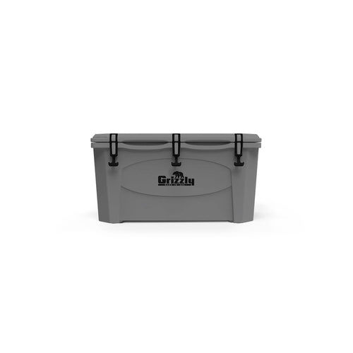 75 Cooler Grizzly | 75 qt Ice Chest Durable Rotomolded Insulated | Made in USA | Warranty for Life | for Beach Boat Camping Fishing Hunting | G75 | Gray
