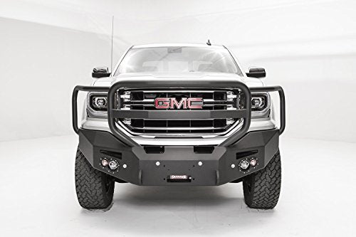 Fab Fours Premium Winch Front Bumper GS16-F3950-B Uncoated/Paintable w/Full Guard w/Sensors [AWSL]