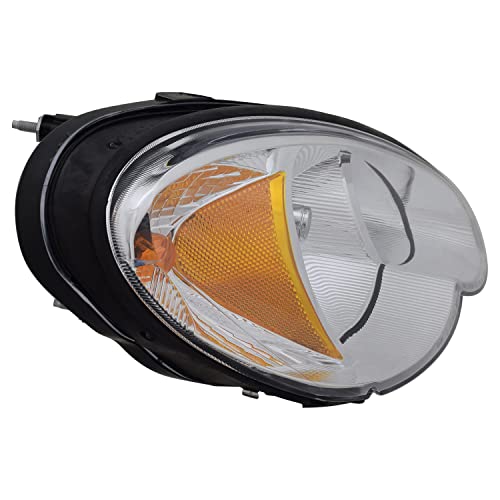 Right TYC Headlight Assembly Compatible with 2006-2010 Chrysler Pt Cruiser