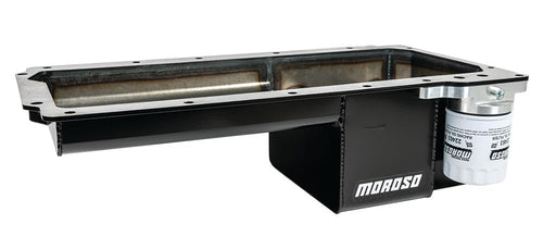 LS Swap Moroso 20150 Oil Pan in Steel, Fits Most Rear Sump Applications
