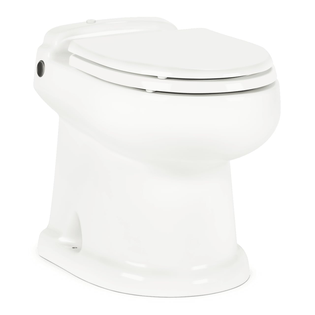 Dometic MasterFlush 8740 - Macerator Powerful Toilet with Two Flush Options - Electronic Flush Handle with Chrome Finish for RV, Camper or Trailer