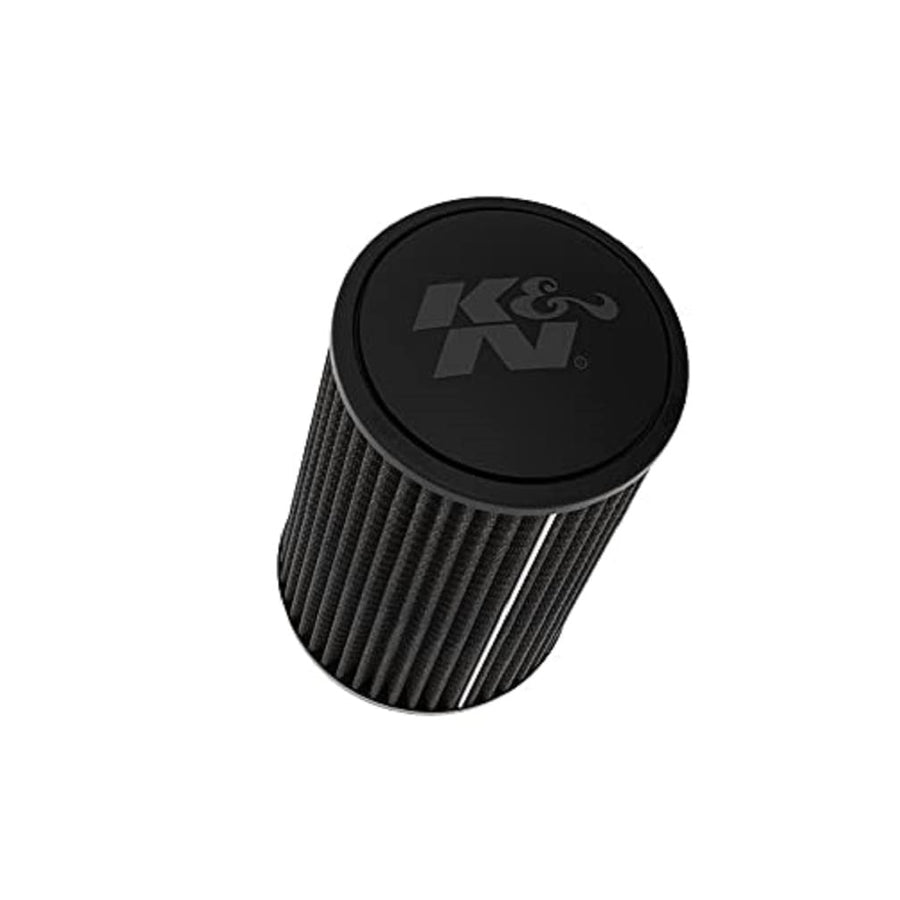 K&N Lifetime Universal Clamp-On Dryflow Air Filter: Washable, Oil-Free, Dry Synthetic: Flange Diameter: 3.5 In, Filter Height: 9 In, Flange Length: 1.55 In, Type: Dry Synthetic, RU-3111HBK