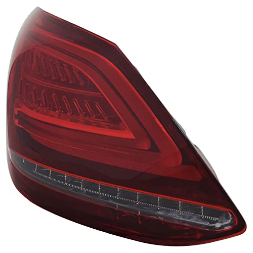 Left TYC Tail Light Assembly Compatible with 2019-2020 Mercedes Benz C-Class