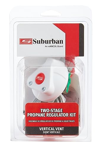 LP-R524V Suburban Two-Stage Regulator Kit with Vertical Vent for Safe and Reliable Propane Gas Pressure Control in Your RV or Motorhome