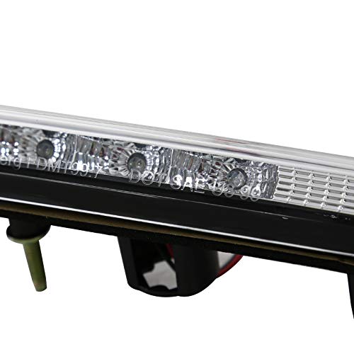 LT-MST99RBCLED-RS SPEC-D TUNING 3Rd Brake Lights- Chrome Housing Clear Lens 99-04 Ford Mustang