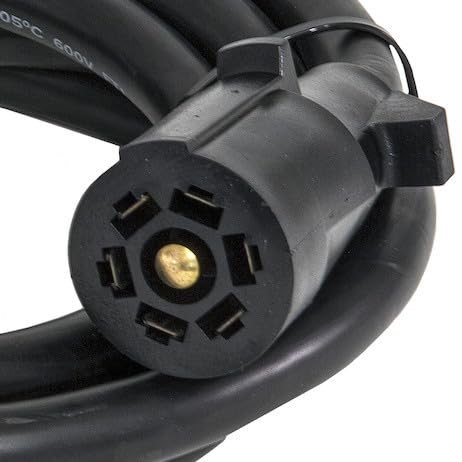 7-Way Trailer Connector Cable Strobe Kit-5 Ft Permanent Mount