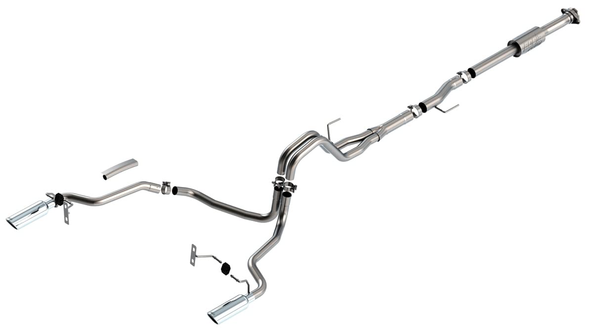 Borla F-150 2021 2.7L/3.5L 4dr CC SB EC STB Lari/King R/Plinum/LTD 2/4wd Cat-Back AK CHR Tips - 140864