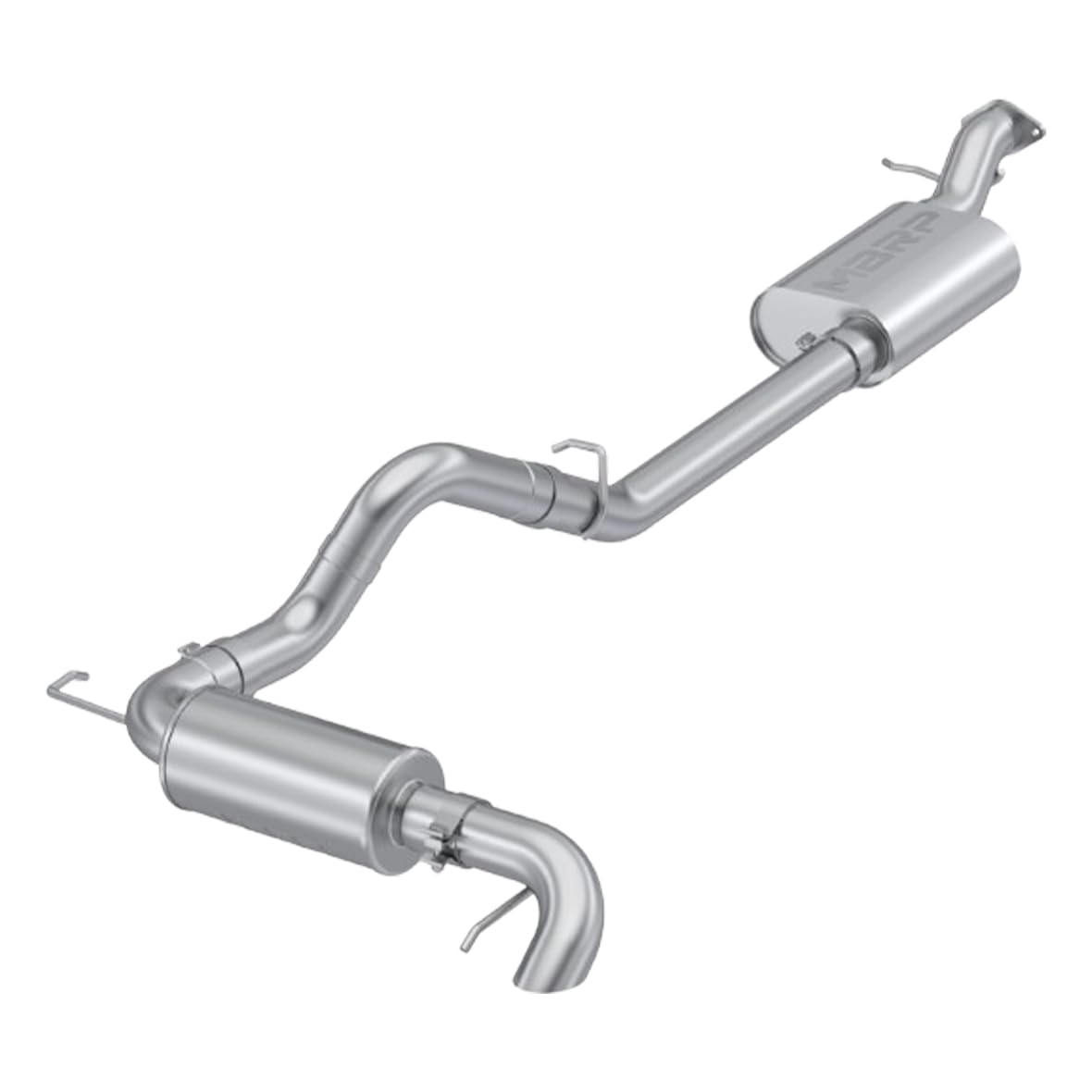 2021-2023 Ford Bronco MBRP 2.3L/2.7L Aluminized Steel 3in Cat-Back, Single High Clearance Rear Exit