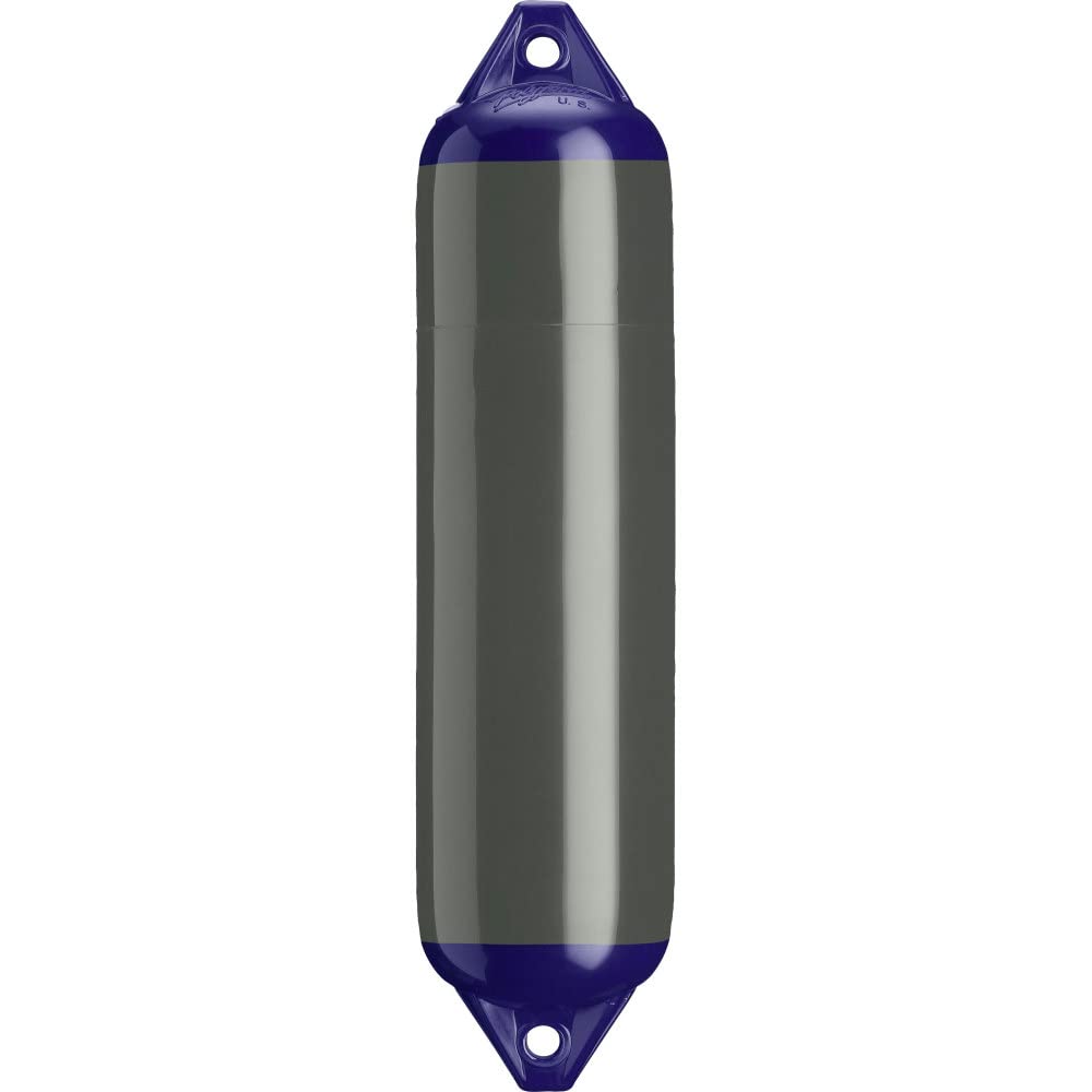 F-4 Polyform Graphite Boat Fender - 8.5" x 40.5", Graphite