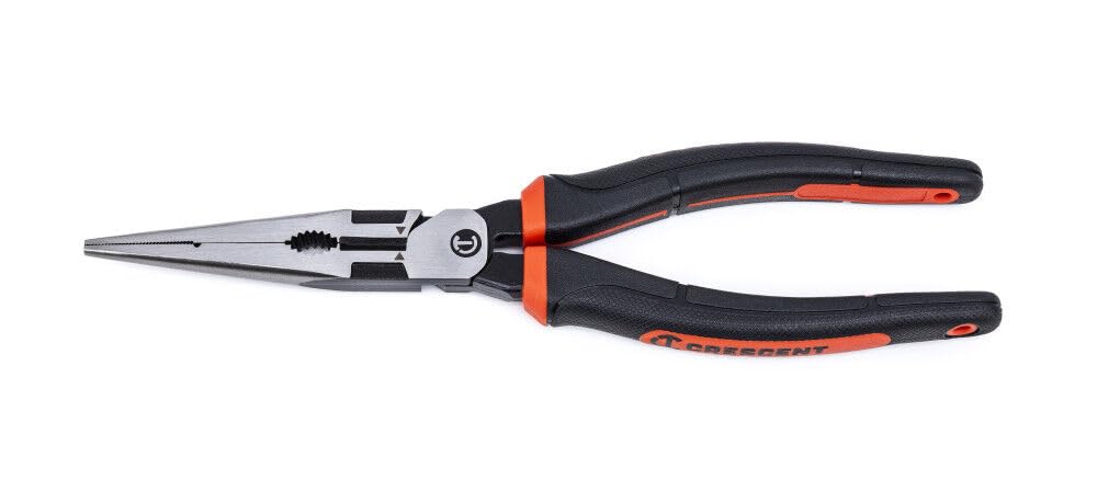 Z2 Long Nose Plier APEX Tool Group with Cushion Grip - Cutting Pliers with Ergonomic Handle & Fastener Grip - 8" - Z6548CG-06