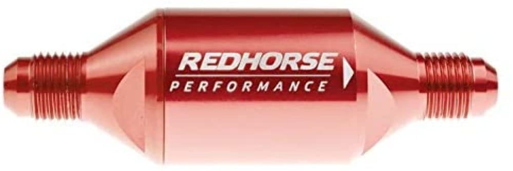 Performance Redhorse 4152-06-3 Inlet Outlet AN One Way Check Valve (Red), 1 Pack