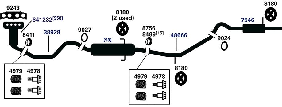 8756 nobrandname Exhaust Flange Gasket