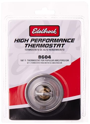 High Flow Edelbrock 8604 Thermostat 053 mm / 2 3/32 in. 180 Deg. Flow Thermostat