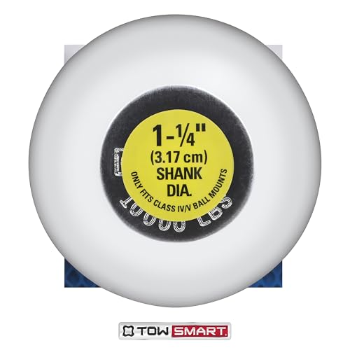 Chrome Class IV Trailer Hitch Ball, 10,000 lb., 2 in. Ball Diameter, 1-1/4 in. x 2-1/2 in. Shank