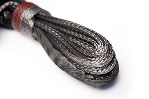 85-Foot Champion Gray Dyneema® Synthetic Winch Rope for 8000-12,000-lb. Truck/SUV Winches