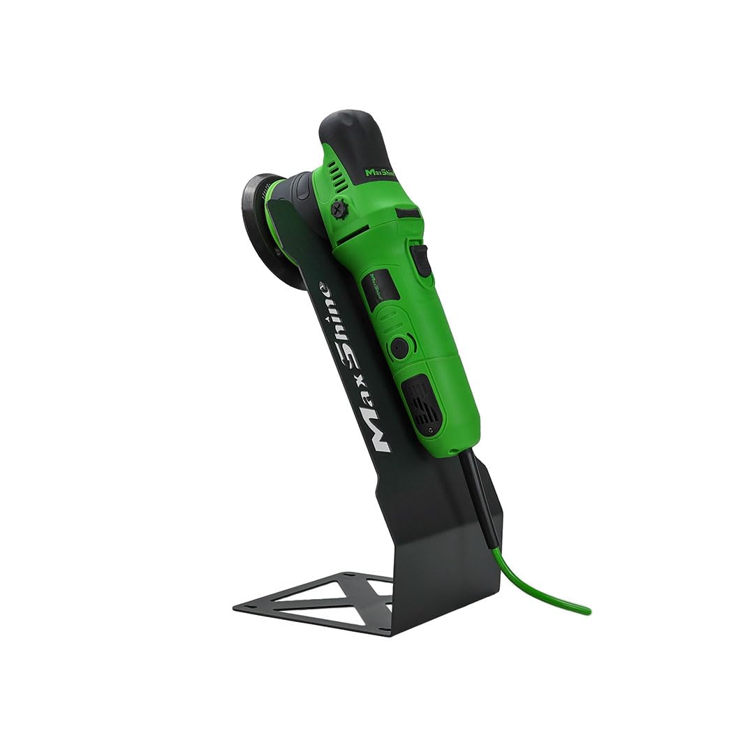 Maxshine Polisher Universal Stand – Single Station Display/Holder | Holds Any Polisher, Buffer or Grinder | Freestanding or Mount to Workbench | Powder-Coated Metal, Cord Management, Space-Saving
