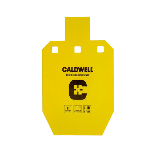 Caldwell AR500 High Caliber Steel Target 33% ISPC, 3/8" Thickness, Rifle Rated for Precision Shooting and Target Practice