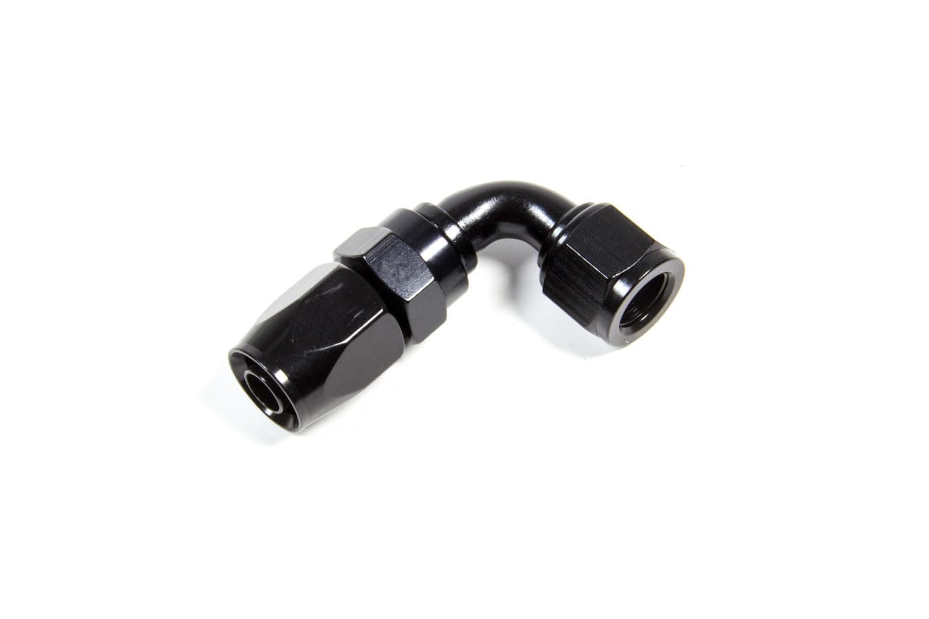 Fragola Performance Systems #6 Nut X 90 Degree #8 Expanding Hose End Black