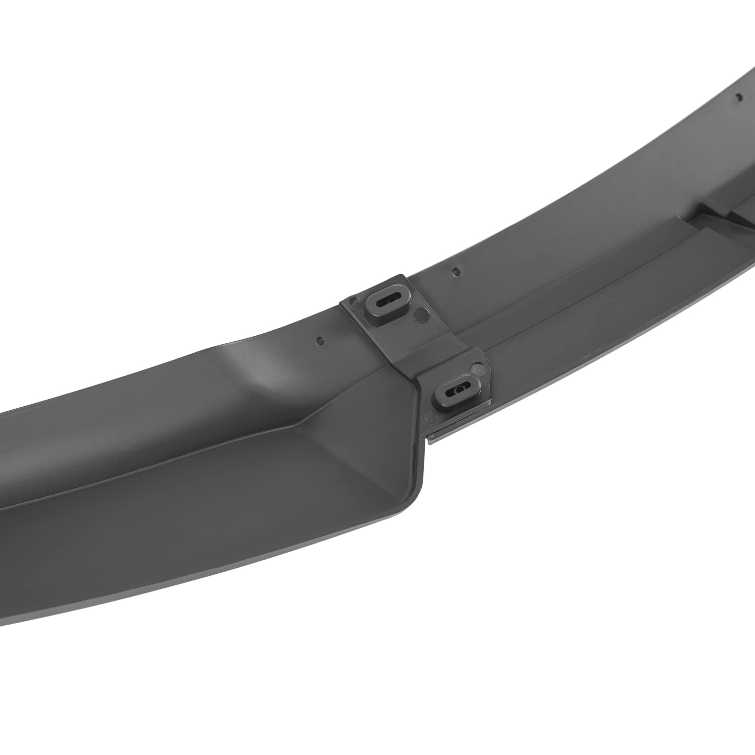 Front Bumper Lip Spec-D Tuning Glossy Black Compatible with 2012-2015 Tesla Model S, 2016 Tesla Model S with Old Style Bumper