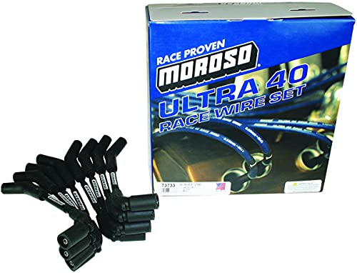 Moroso Ultra 40 Spark Plug Wires 73733, Use with Coil Mount 72394, Big Block Chevy with Individual Coils