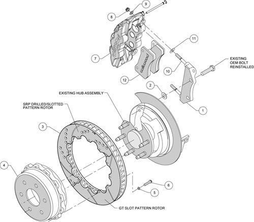 Big Truck Wilwood Rear Brake Kit 140-9407-D