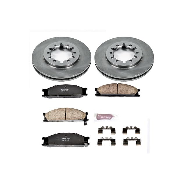 POWERSTOP Autospecialty KOE2278 Front Replacement Brake Kit-OE Brake Rotors & Ceramic Brake Pads For Nissan Frontier 1998-2004 [Model Specific]