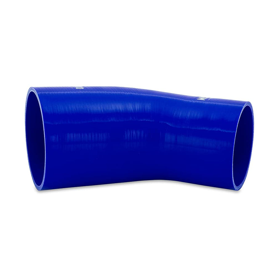 Mishimoto 45-Degree MMCP-R45-30375BL Silicone Transition Coupler, 3.00" to 3.75", Blue