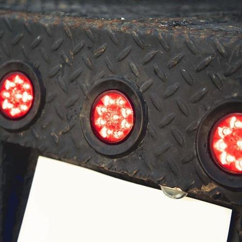 2.5 Inch Round Heise Marker/Clearance Light with Grommet - Red, Round Marker/Clearance Light (HE-TR2501)