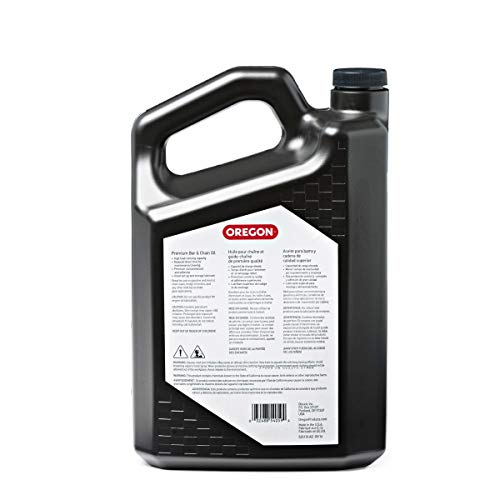 Oregon Premium Bar and Chain Oil 54-059 and Lubricant for Chainsaws, 1 Gallon Bottle (128 fl.oz / 4500 ml)