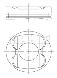 Engine MAHLE Piston 0011400