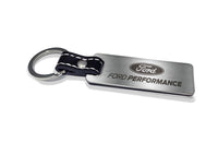 M-1800-FP Ford Performance Stainless Steel & Carbon Fiber Keychain Key Ring